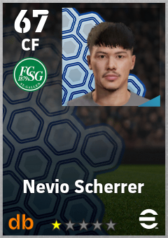Nevio Scherrer — CF, OVR 67, MAX 67