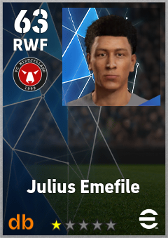 Julius Emefile — RWF, OVR 63, MAX 63