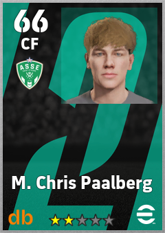 M. Chris Paalberg — CF, OVR 66, MAX 66