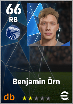 Benjamin Örn — RB, OVR 66, MAX 66