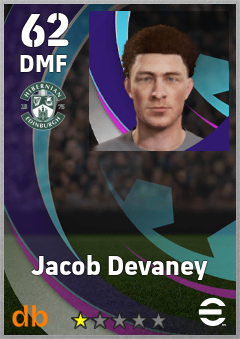 Jacob Devaney — DMF, OVR 62, MAX 62