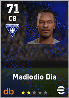 Madiodio Dia — CB, OVR 71, MAX 71