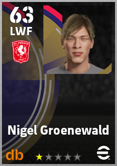 Nigel Groenewald — LWF, OVR 63, MAX 63