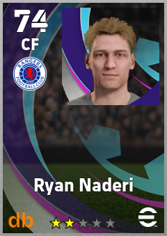 Ryan Naderi — CF, OVR 74, MAX 74