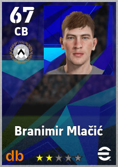 Branimir Mlačić eFootball player card