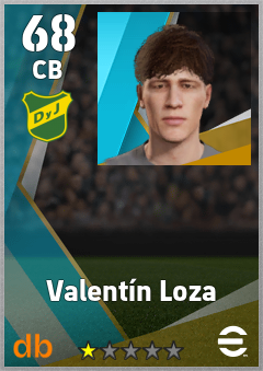 Valentín Loza — CB, OVR 68, MAX 68