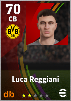 Luca Reggiani — CB, OVR 70, MAX 70