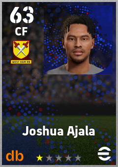 Joshua Ajala — CF, OVR 63, MAX 63