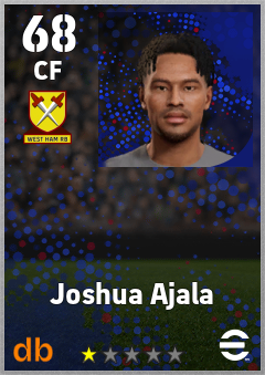 Joshua Ajala — CF, OVR 68, MAX 68