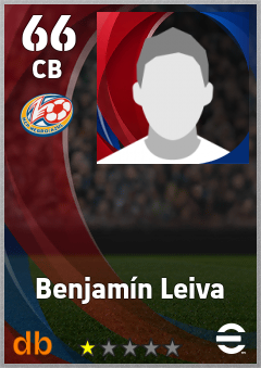 Benjamín Leiva — CB, OVR 66, MAX 66