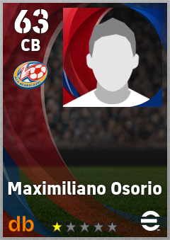 Maximiliano Osorio — CB, OVR 63, MAX 63