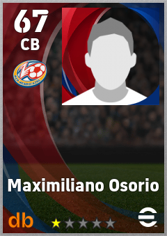 Maximiliano Osorio — CB, OVR 67, MAX 67