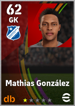 Mathias González — GK, OVR 62, MAX 62