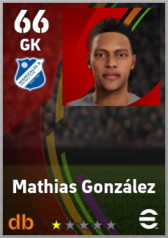 Mathias González eFootball player card
