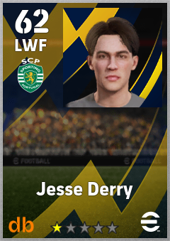 Jesse Derry — LWF, OVR 62, MAX 62