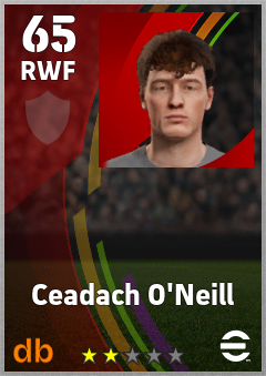 Ceadach O'Neill — RWF, OVR 65, MAX 65