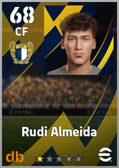 Rudi Almeida — CF, OVR 68, MAX 68
