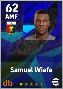 Samuel Wiafe — AMF, OVR 62, MAX 62
