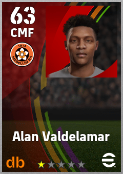 Alan Valdelamar — CMF, OVR 63, MAX 63