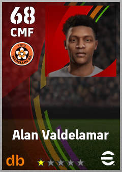 Alan Valdelamar — CMF, OVR 68, MAX 68