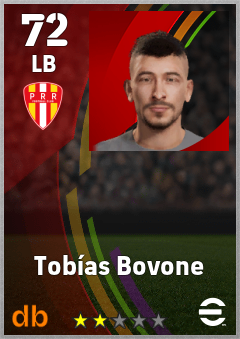 Tobías Bovone — LB, OVR 72, MAX 72