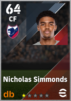 Nicholas Simmonds eFootball player card