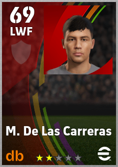 M. De Las Carreras — LWF, OVR 69, MAX 69
