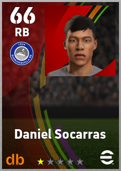 Daniel Socarras — RB, OVR 66, MAX 66