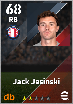 Jack Jasinski — RB, OVR 68, MAX 68