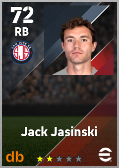 Jack Jasinski — RB, OVR 72, MAX 72