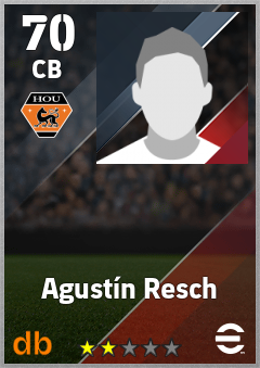 Agustín Resch — CB, OVR 70, MAX 70