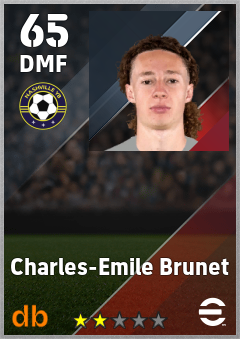 Charles-Emile Brunet — DMF, OVR 65, MAX 65