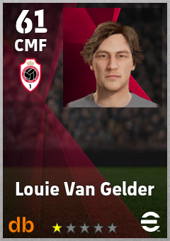 Louie Van Gelder — CMF, OVR 61, MAX 61