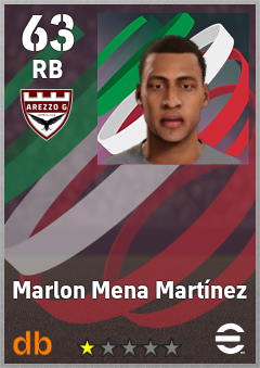 Marlon Mena Martínez — RB, OVR 63, MAX 63