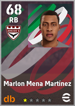 Marlon Mena Martínez — RB, OVR 68, MAX 68