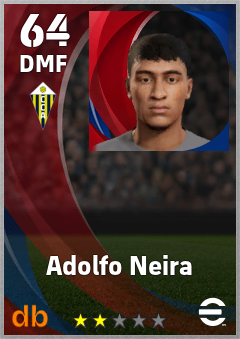Adolfo Neira — DMF, OVR 64, MAX 64