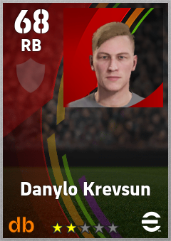Danylo Krevsun eFootball player card