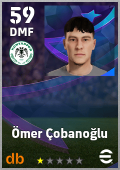 Ömer Çobanoğlu — DMF, OVR 59, MAX 59