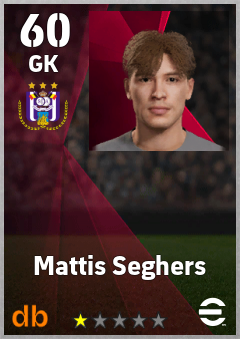Mattis Seghers — GK, OVR 60, MAX 60