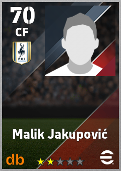 Malik Jakupović eFootball player card