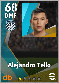 Alejandro Tello — DMF, OVR 68, MAX 68