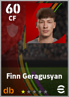 Finn Geragusyan — CF, OVR 60, MAX 60