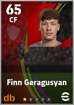 Finn Geragusyan — CF, OVR 65, MAX 65
