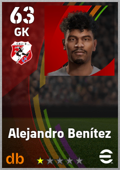 Alejandro Benítez — GK, OVR 63, MAX 63