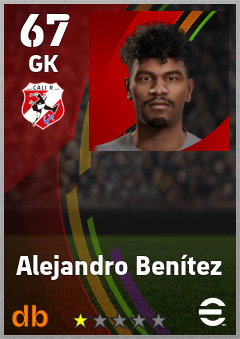 Alejandro Benítez — GK, OVR 67, MAX 67