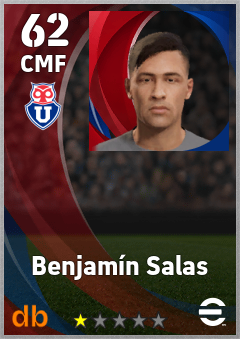 Benjamín Salas — CMF, OVR 62, MAX 62