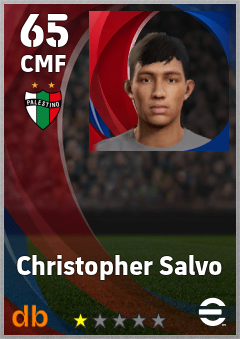Christopher Salvo — CMF, OVR 65, MAX 65