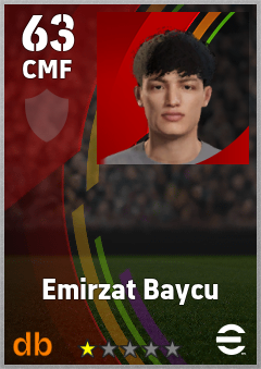 Emirzat Baycu — CMF, OVR 63, MAX 63