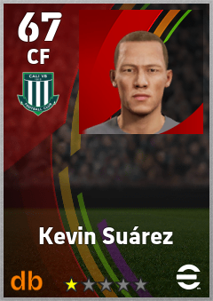 Kevin Suárez — CF, OVR 67, MAX 67