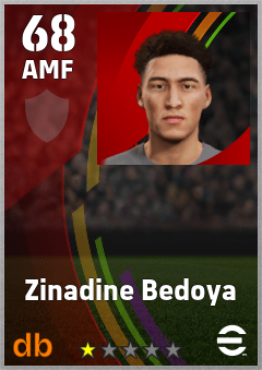 Zinadine Bedoya — AMF, OVR 68, MAX 68